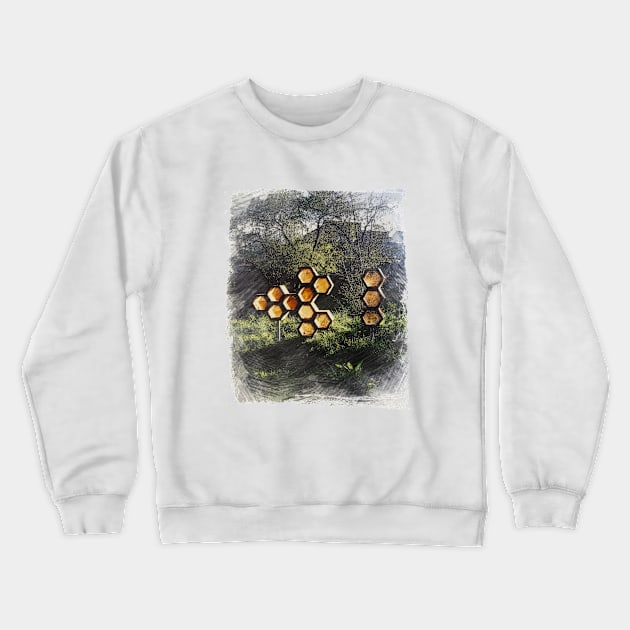 Honeycomb Crewneck Sweatshirt by Tomoe Ren